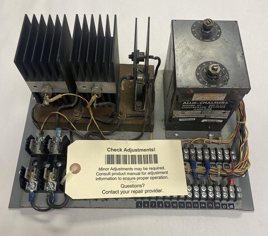 Used Allis-Chalmers,14-238-691-011,Controlled Rectifier Amplifier Refurbished
