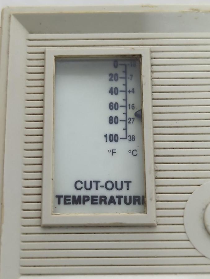 Used RANCO,016-625-000,TEMPERATURE CONTROL SWITCH 0-100°F PRE-OWNED