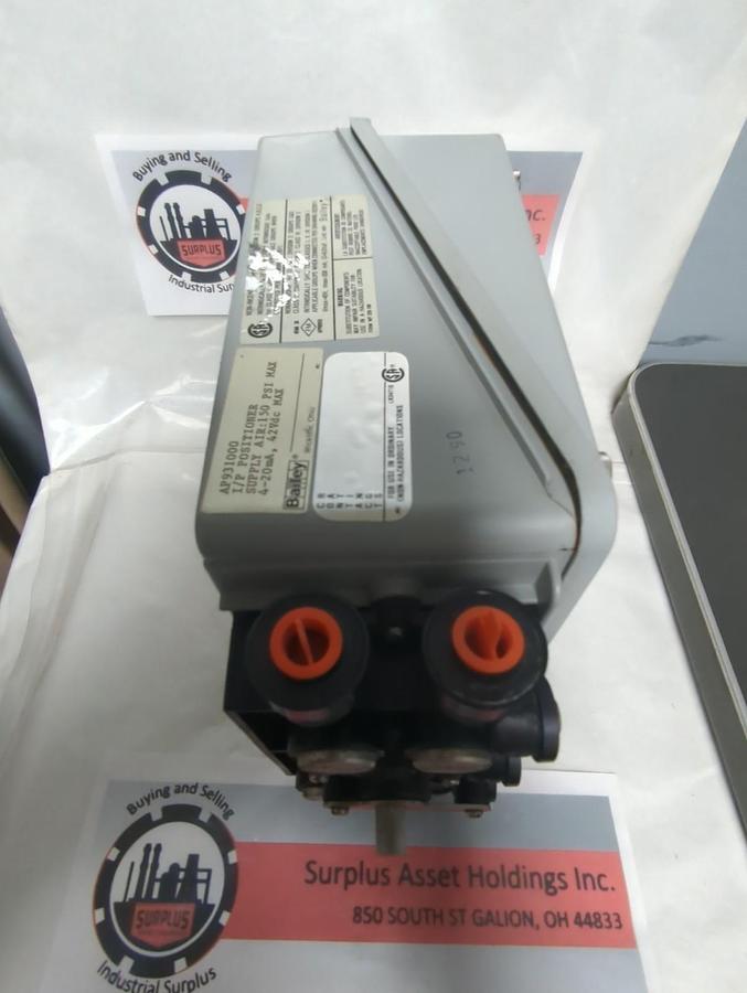 Used BAILEY,AP931000,I/P POSITIONER 150 PSI 42 VDC 4-20mA PRE-OWNED