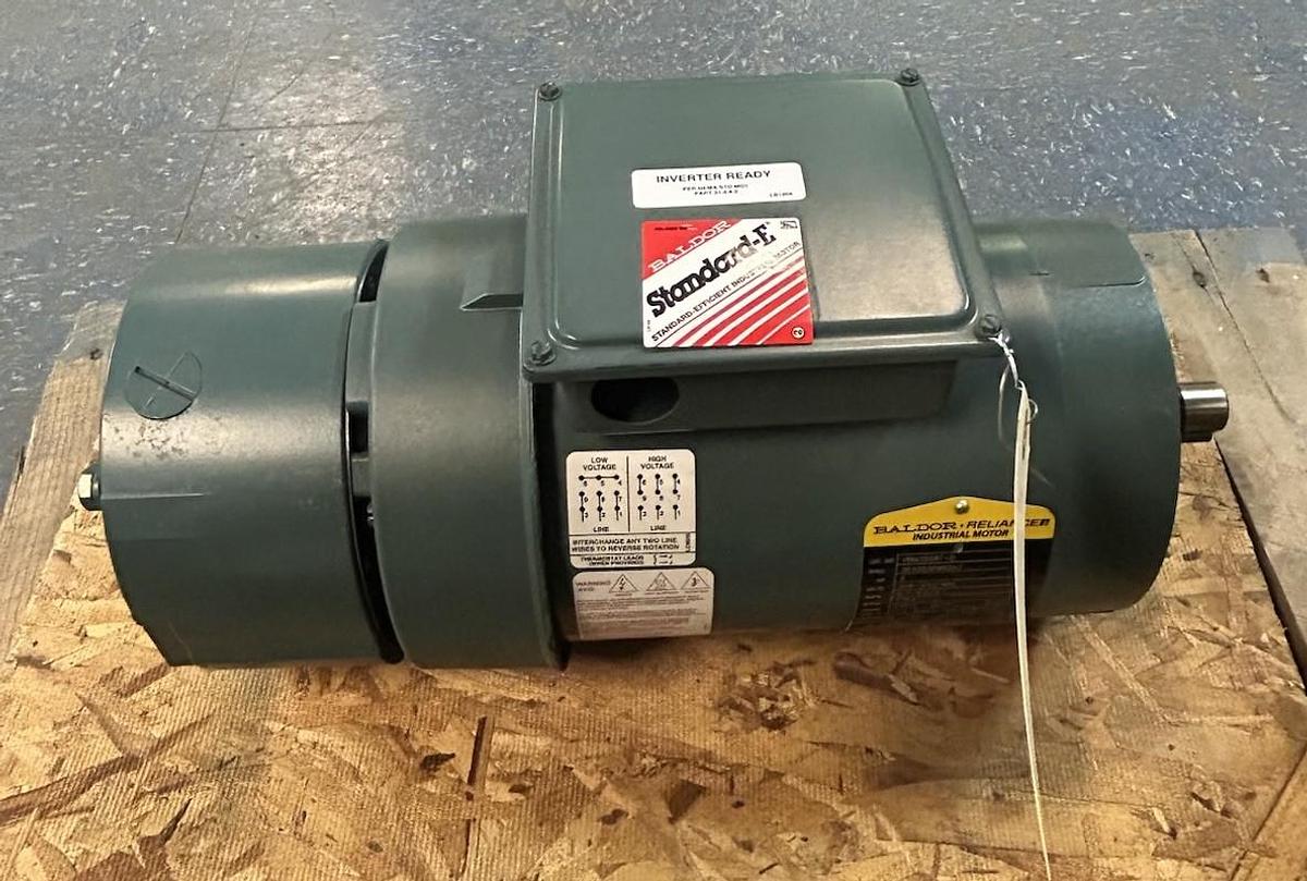 BALDOR,VBM3558T-D,BRAKE MOTOR 2HP 1750RPM 208-230/460V 3PH 145TC FRAME NOS