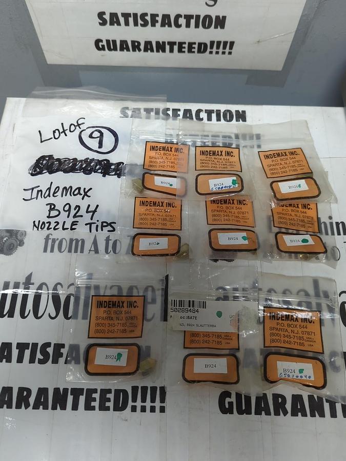 INDEMAX,B924,NOZZLE TIP 5-44 THREAD 5/32 HEX LOT OF 9 NEW