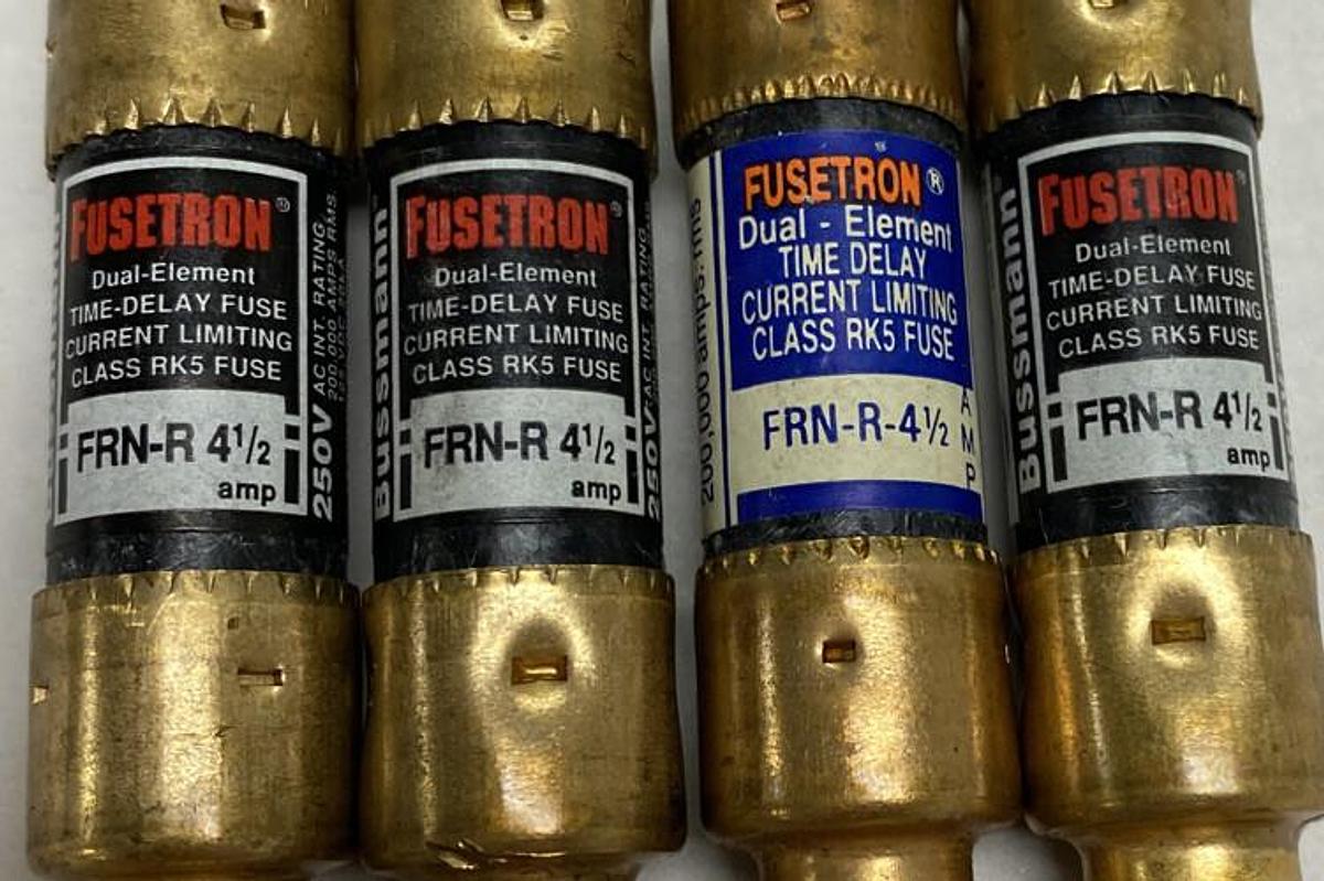 Cooper Bussmann,FRN-R-4-1/2,Fuse Lot of 4 NOS