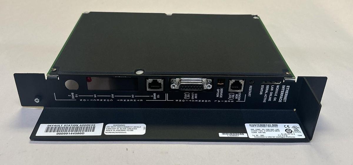 Used GE FANUC,IC697CMM742-MM,ETHERNET INTERFACE MODULE