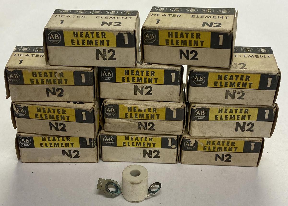 ALLEN BRADLEY,N2,OVERLOAD RELAY HEATER ELEMENT LOT OF 11 NOS