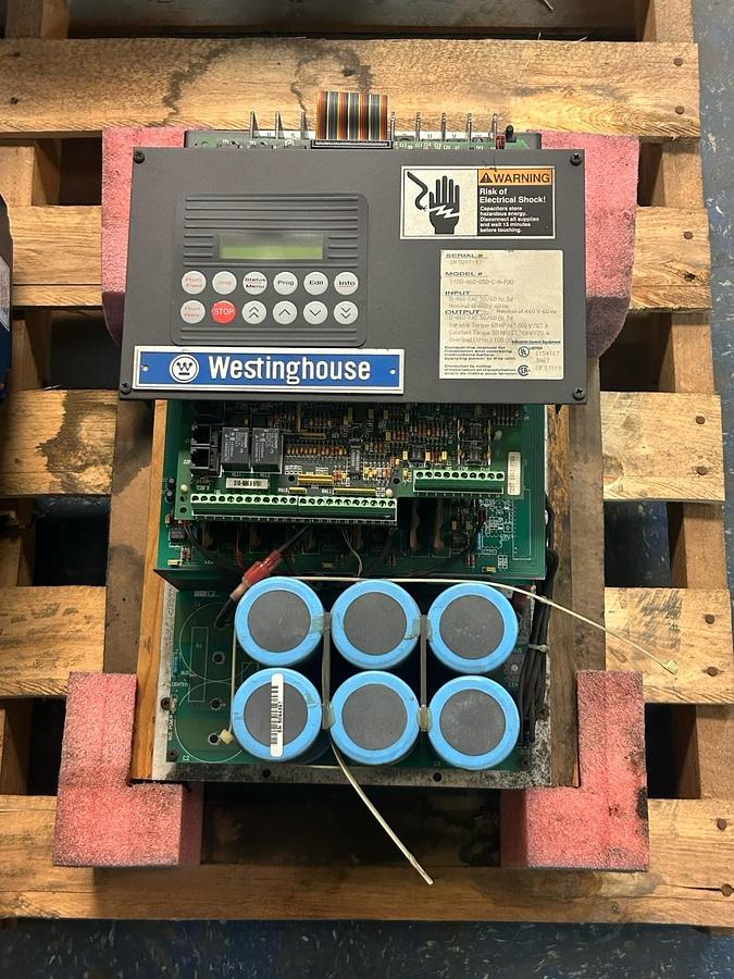 Used WESTINGHOUSE UNICO,1100-460-050-C-N-F00,DRIVE AC FLUX VECTOR 60HP 460VAC