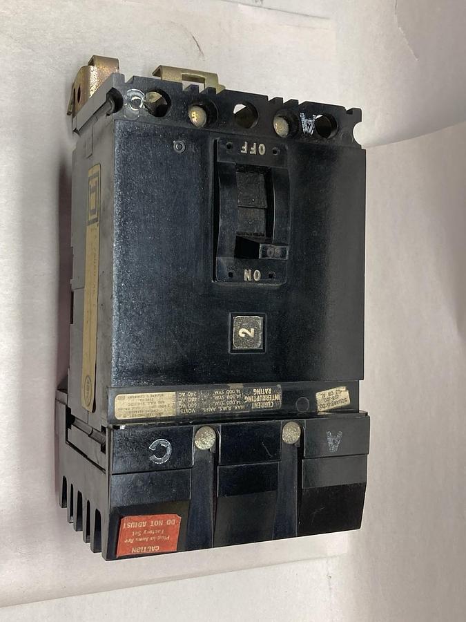 Used Square D,FA-26060-AC,2-Pole Circuit Breaker 60A 600V