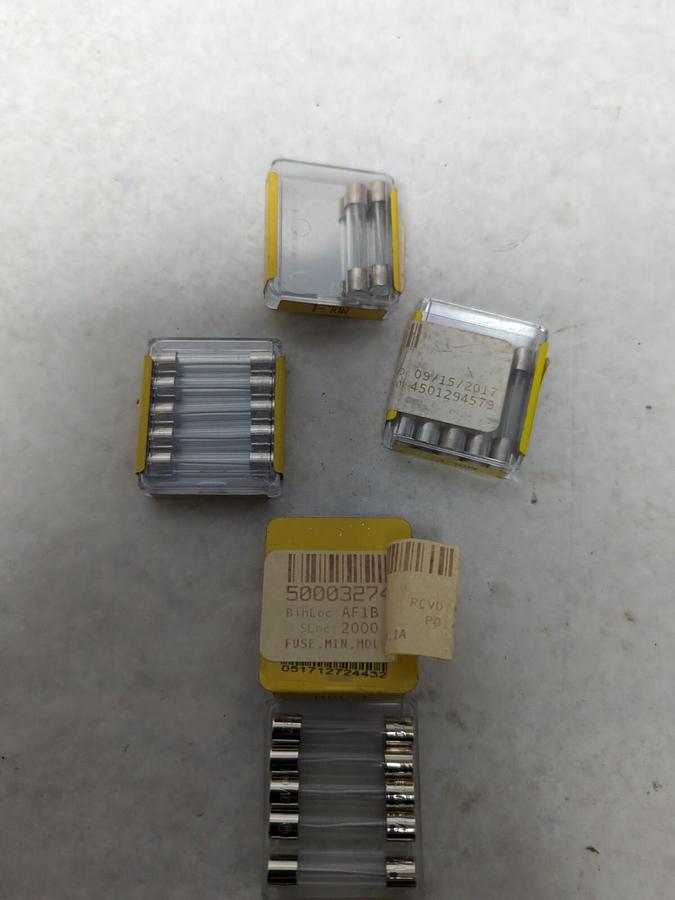 COOPER BUSSMANN,MDL-1,GLASS FUSES LOT OF 17 NOS