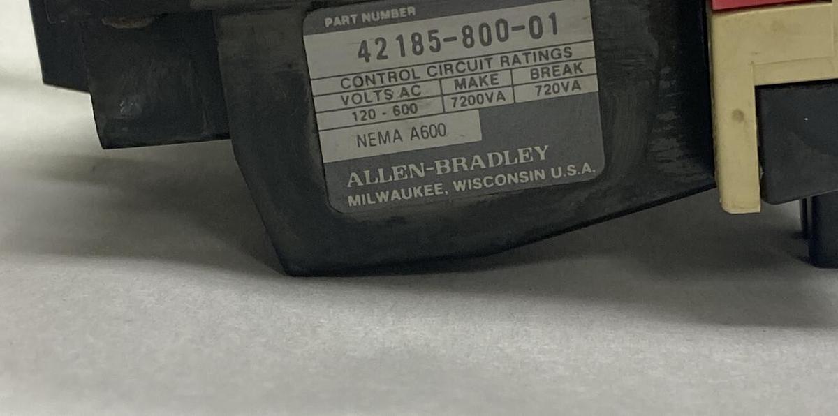 Used Allen-Bradley,42185-800-01,Overload Relay