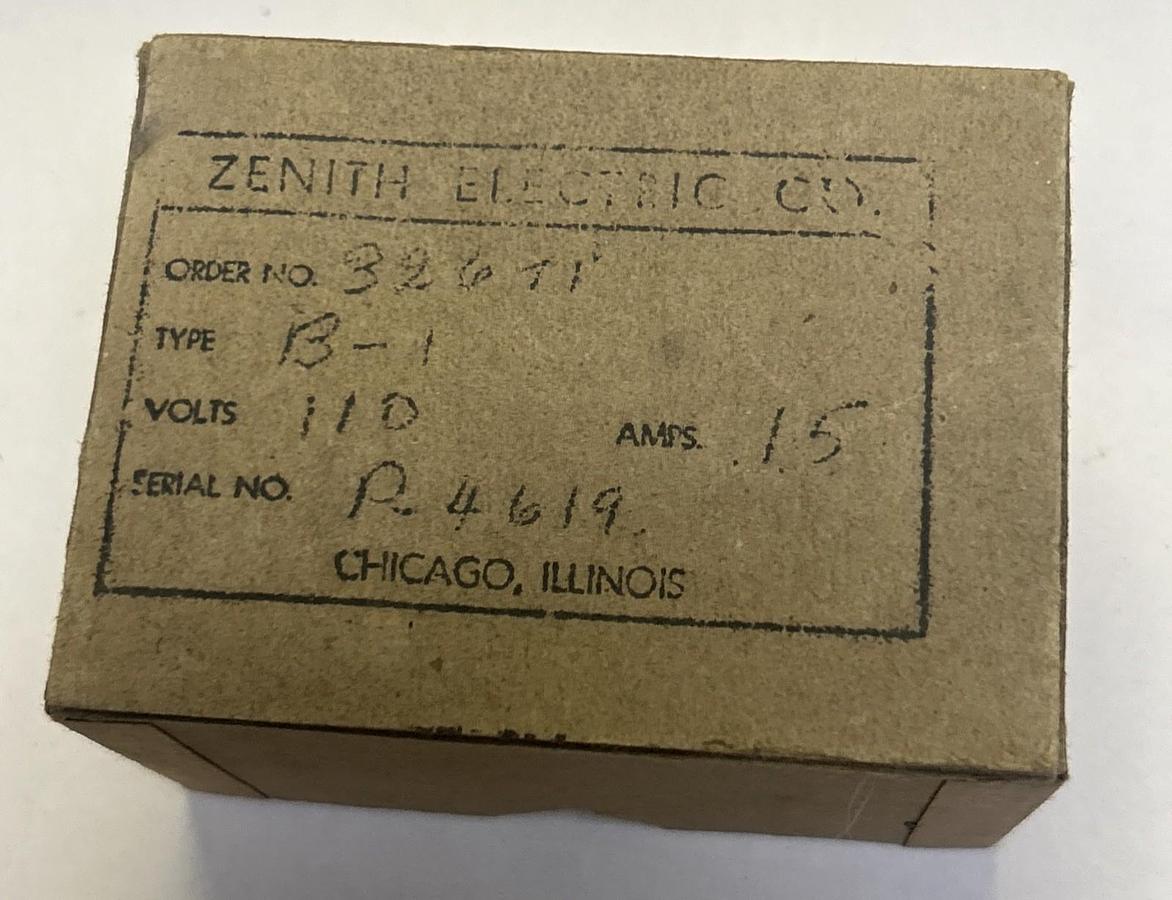 ZENITH,B210S,CYCLE TIMER NOS
