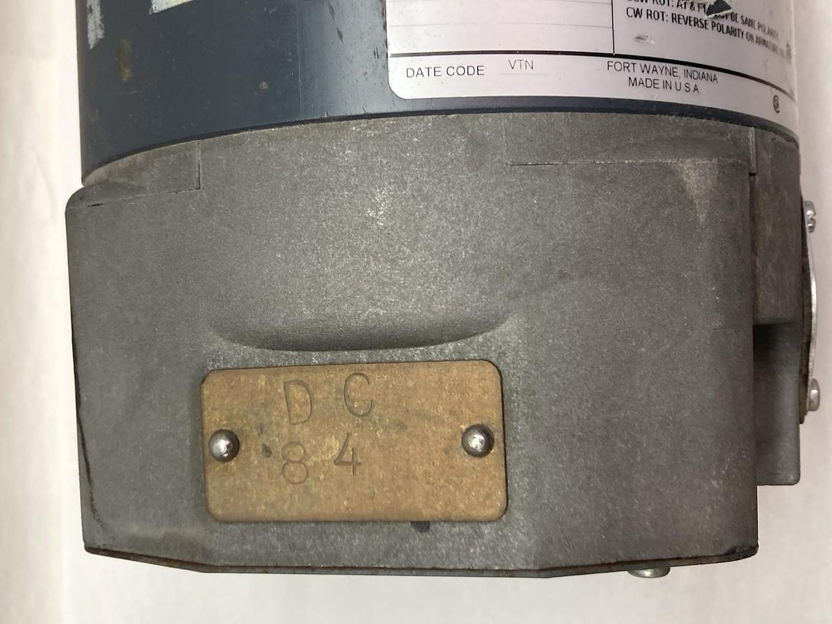 Used General Electric,5BCC56BD1O8B,DC Motor 1725RPM 1/4HP 250V 56 Frame