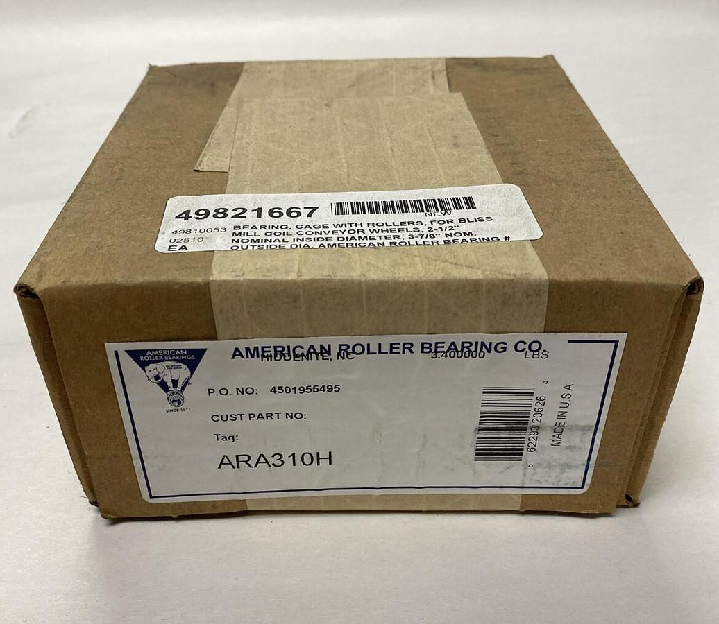 Used American Roller Bearing,ARA310H,Cylindrical Roller Bearing NOS SEALED