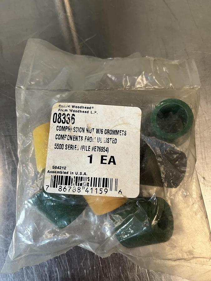DANIEL WOODHEAD,08336,COMPRESSION NUT W 6 GROMMETS 5500 SERIES