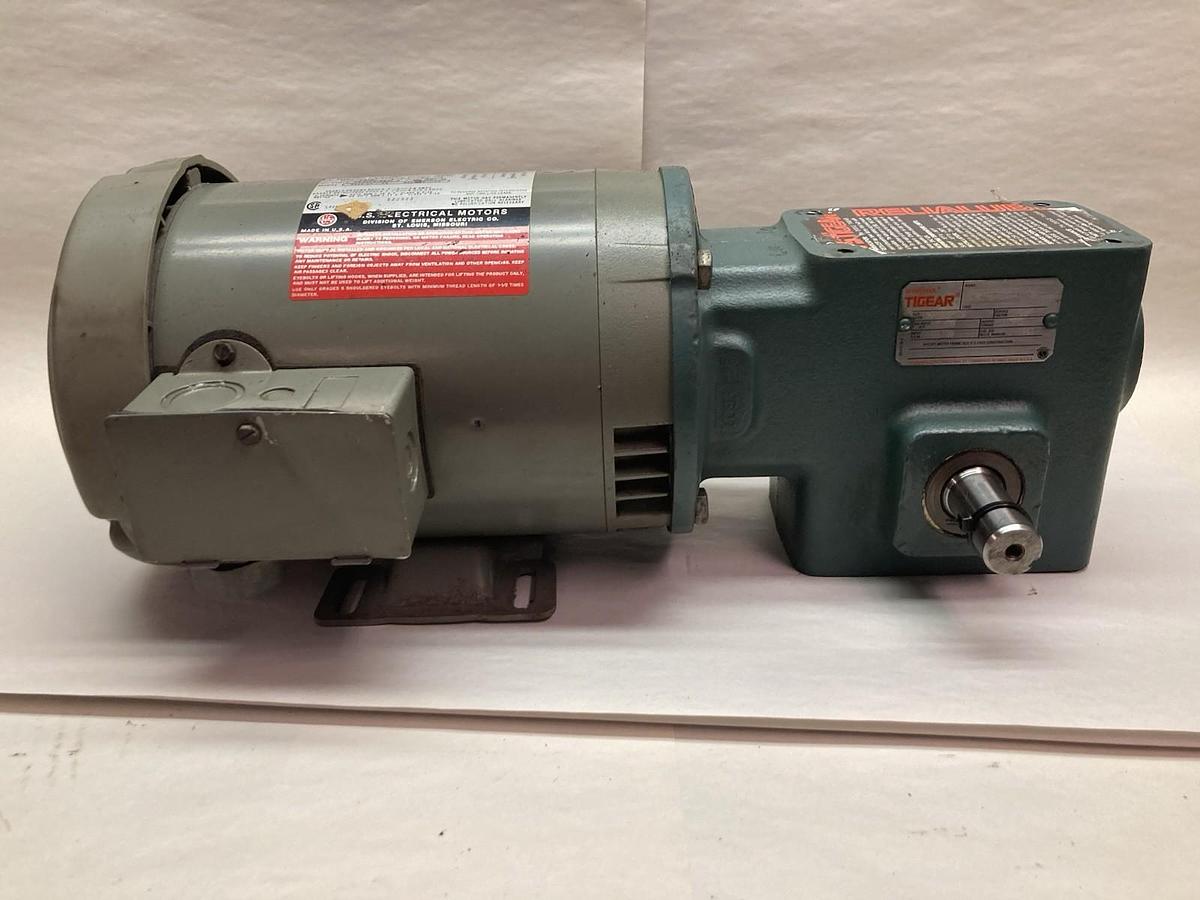 Used Dodge,MR94753L1 V RY,Tigear Gear Reducer Ratio 56/175-20 RATIO 1HP 1745RPM