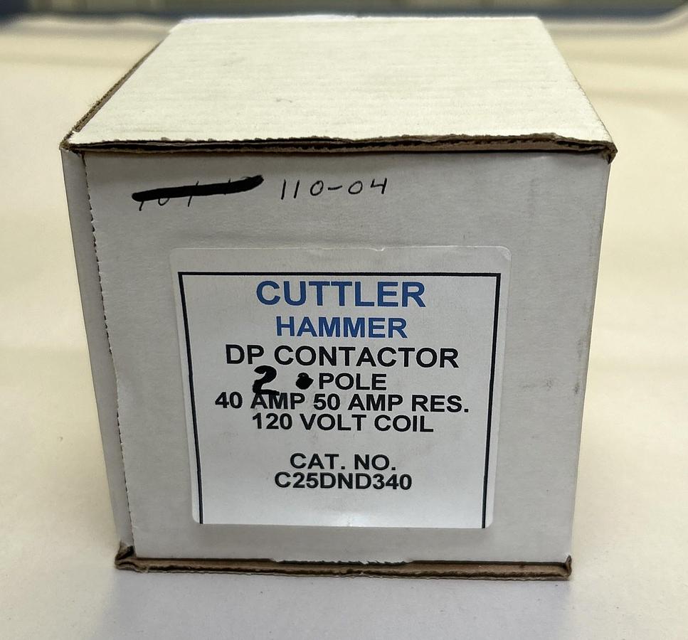 CUTLER HAMMER,C25DND340,DEFINITE PURPOSE CONTACTOR NOS