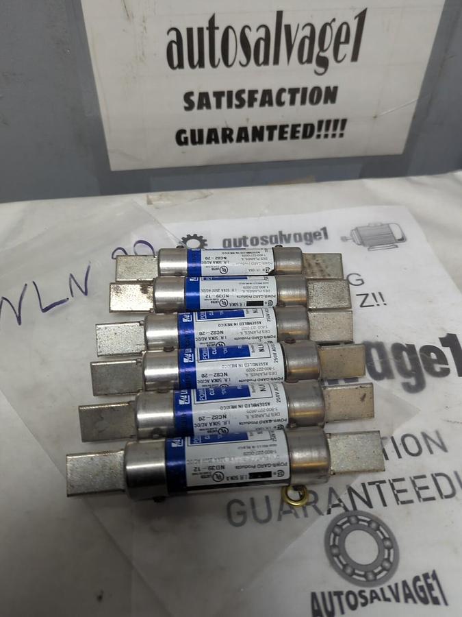 LITTELFUSE,NLN90,CLASS K5 ONE-TIME FUSES 90 AMP LOT OF 6 NOS