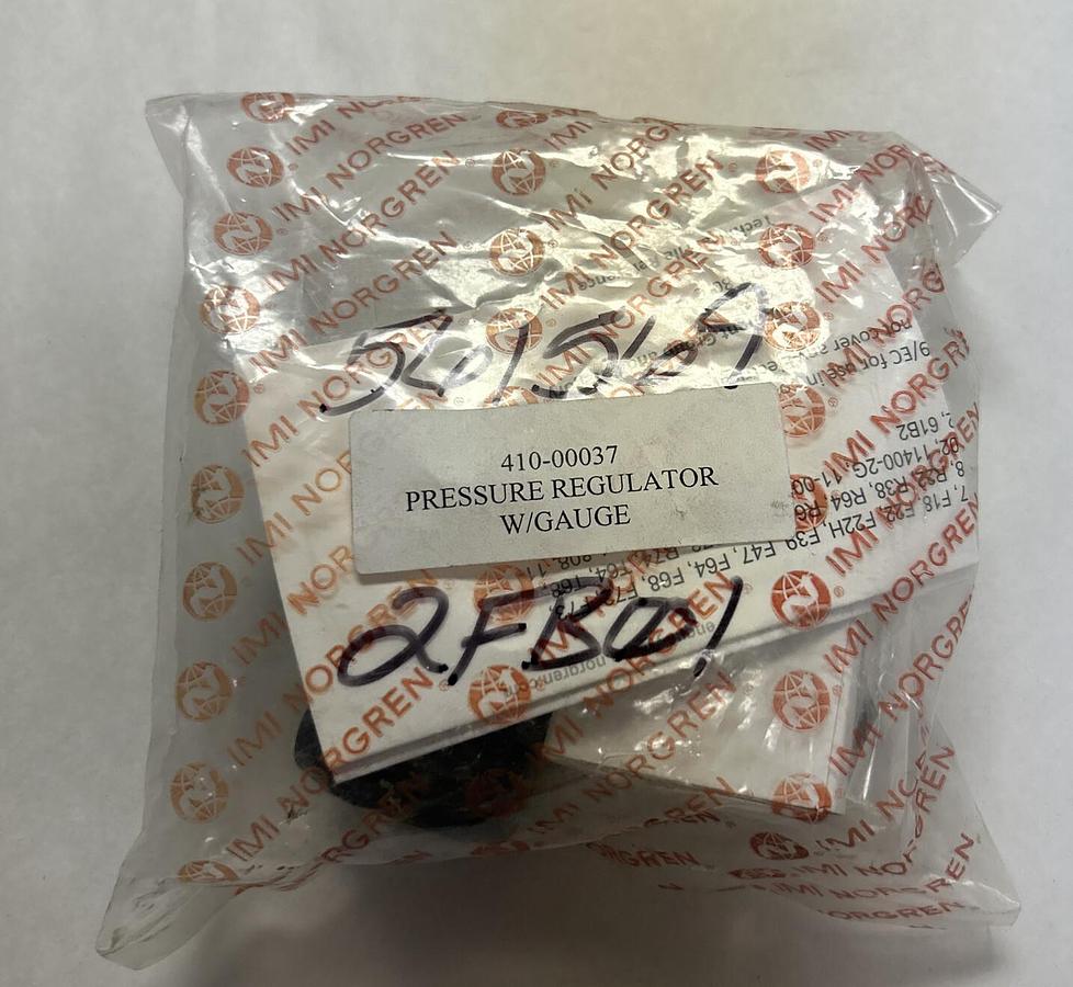 Used NORGREN,410-00037,PRESSURE REGULATOR W/ GAUGE NEW