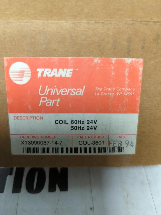 TRANE,COL-3601,COIL 60HZ/24V  50HZ/24V NEW