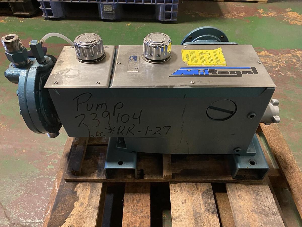 Used MILTON ROY,MBD18B28B1M,MILROYAL METERING PUMP 76GPH