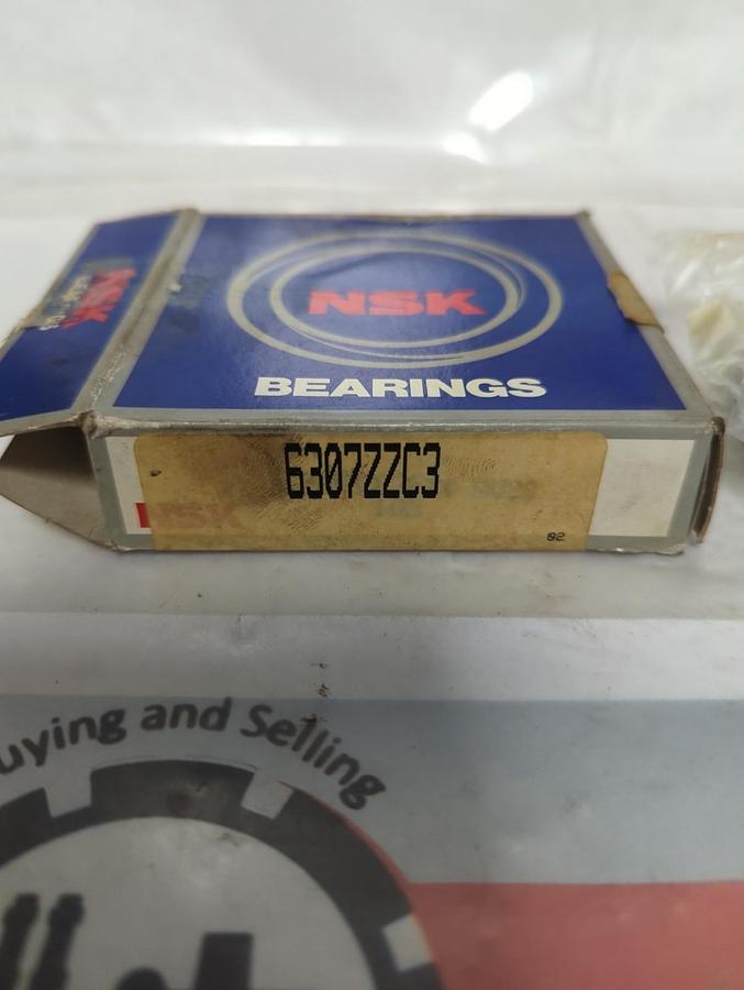 NSK,6307ZZC3,SHIELDED DEEP GROOVE BALL BEARING NOS