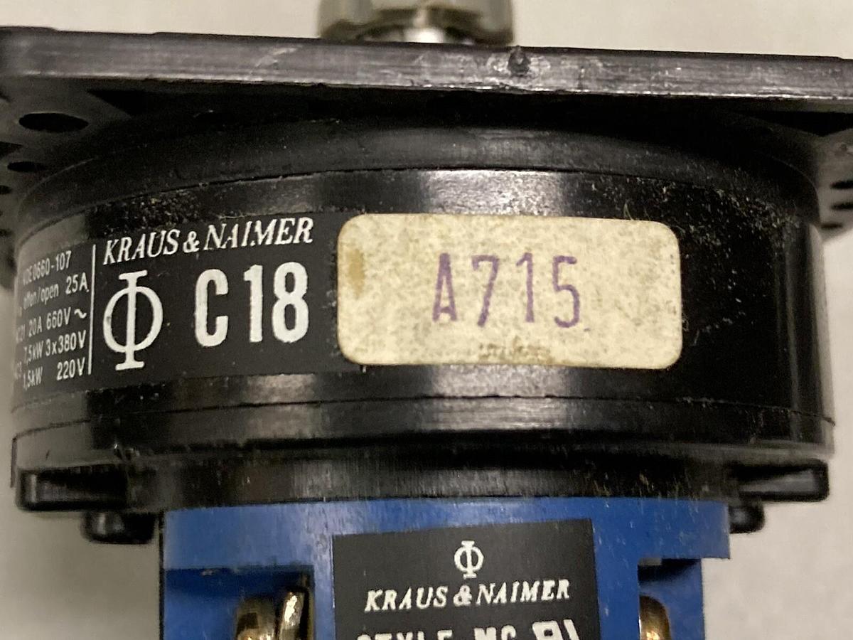 Kraus & Naimer,C18 A715,Cam Switch
