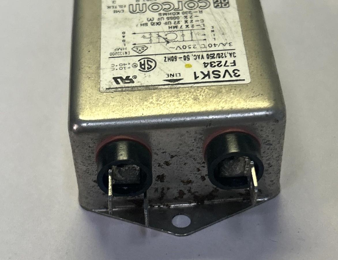 Used CORCOM,3VSK1,LINE FILTER LOT OF 6