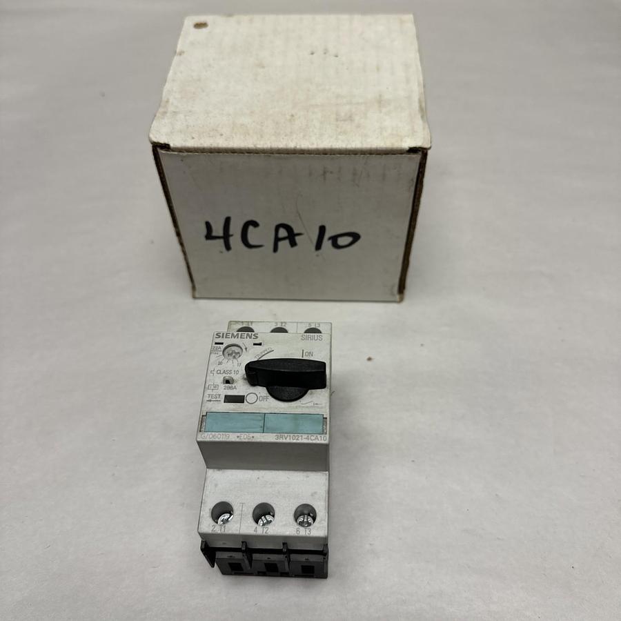 Used Siemens,3RV1021-4CA10,Motor Protector Circuit Breaker