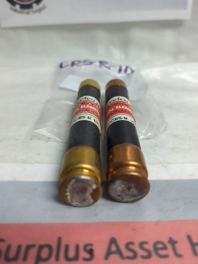 Used CEFCO,CRS-R-10,TIME-DELAY 10 AMP FUSE LOT OF 2 PRE-OWNED