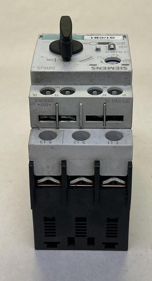 Used SIEMENS,3RV1021-1DA10,MOTOR STARTER