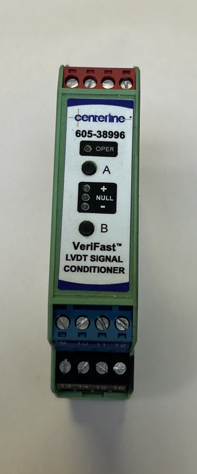 Used CENTERLINE,605-38996,LVDT SIGNAL CONDITIONER MODULE