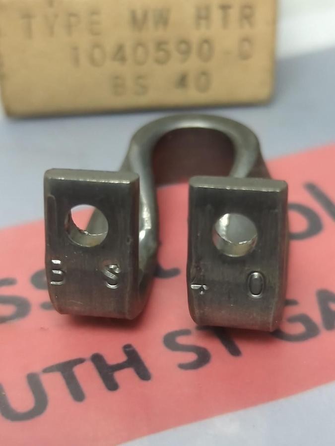 WESTINGHOUSE,1040590-D BS-40,TYPE MW OVERLOAD HEATER ELEMENT LOT OF 2 NOS