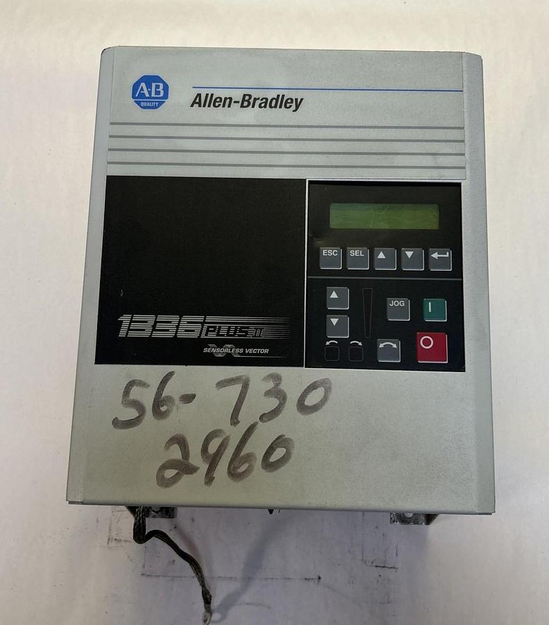 Used ALLEN BRADLEY,1336F-BRF20-AN-EN,ADJUSTABLE FREQUENCY AC DRIVE