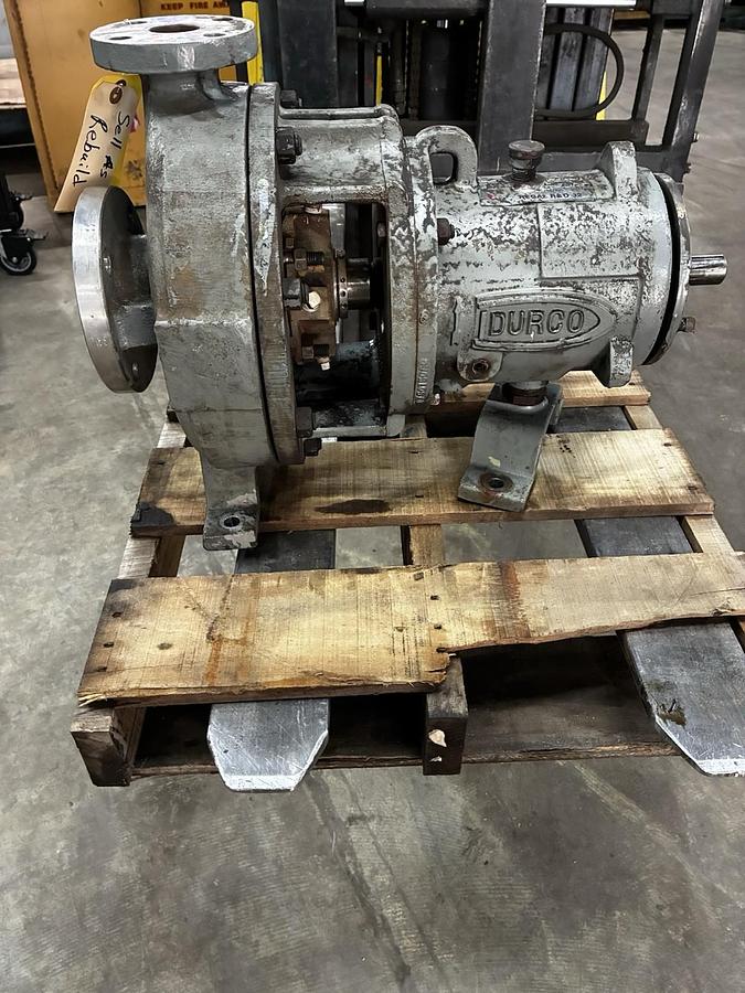 Used DURCO,2X3X15-10A/96,MARK III SS CENTRIFUGAL PUMP NEEDS REBUILD DOESNT TURN