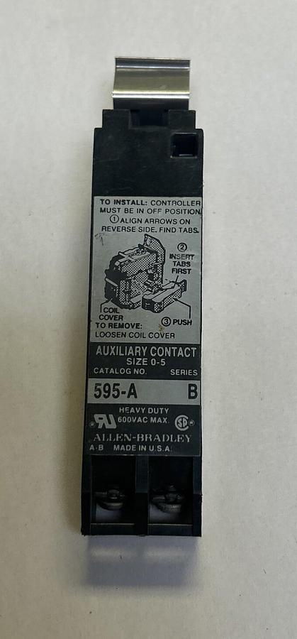 Used ALLEN BRADLEY,595-A,CONTACT BLOCK