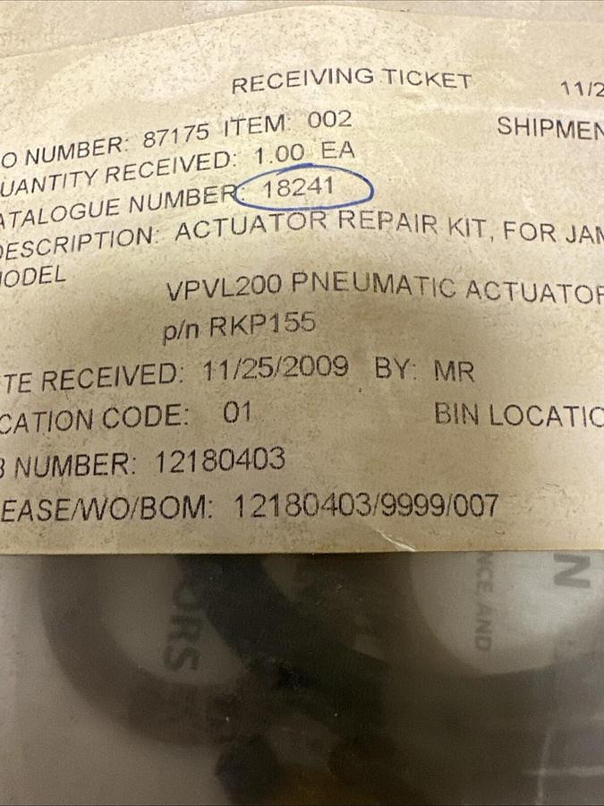 Used Metso Automation,RKP155,Actuator Repair Kit