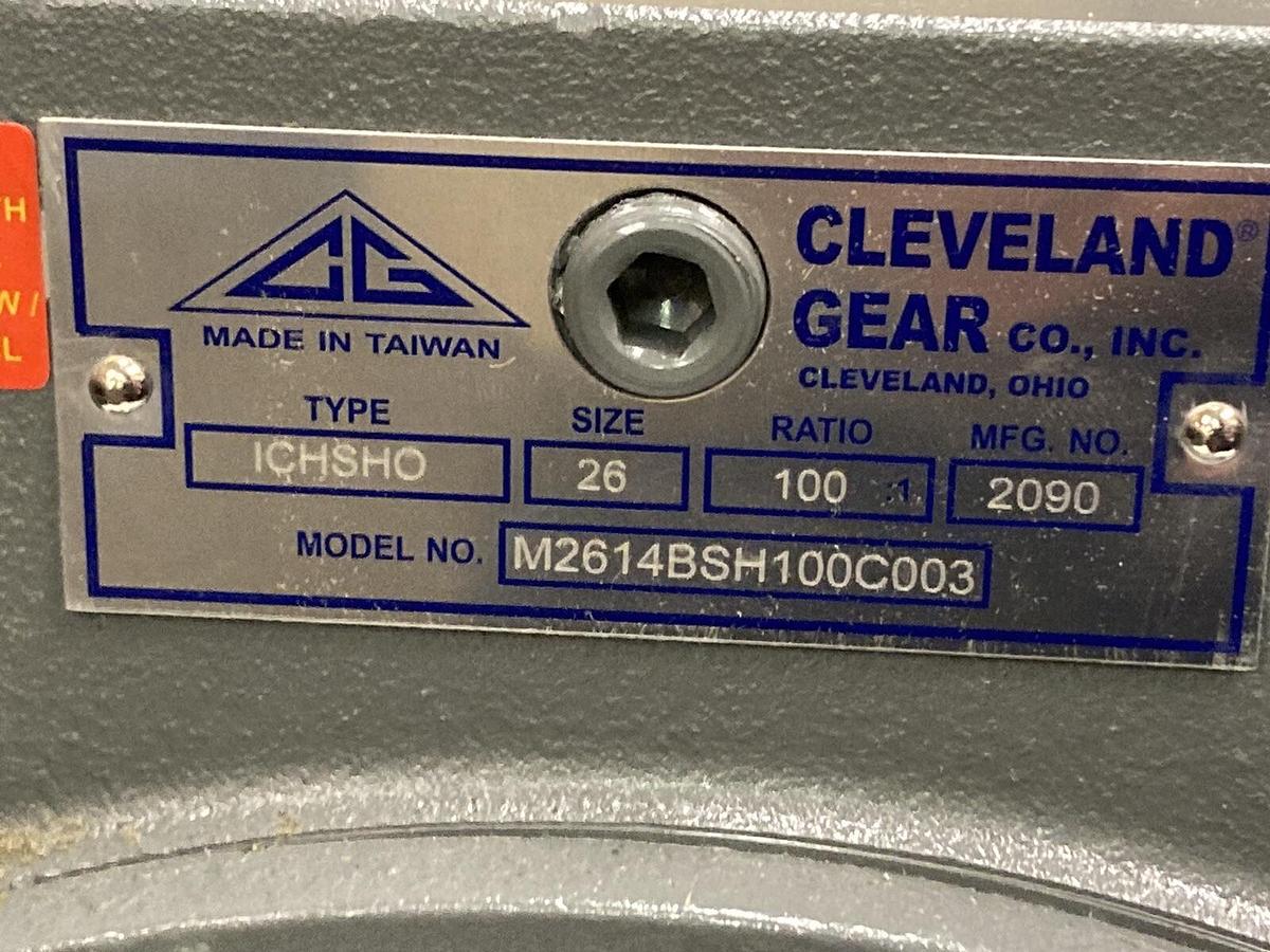 Cleveland Gear Co.,Type ICHSHO,Speed Reducer Ratio 100: 1 Size 26