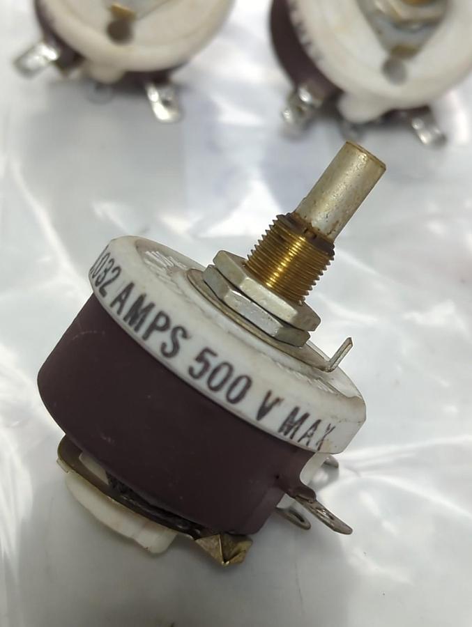 Used OHMITE,4204,POTENTIOMETER 0.32 AMP 25000 OHM LOT OF 7 PRE-OWNED