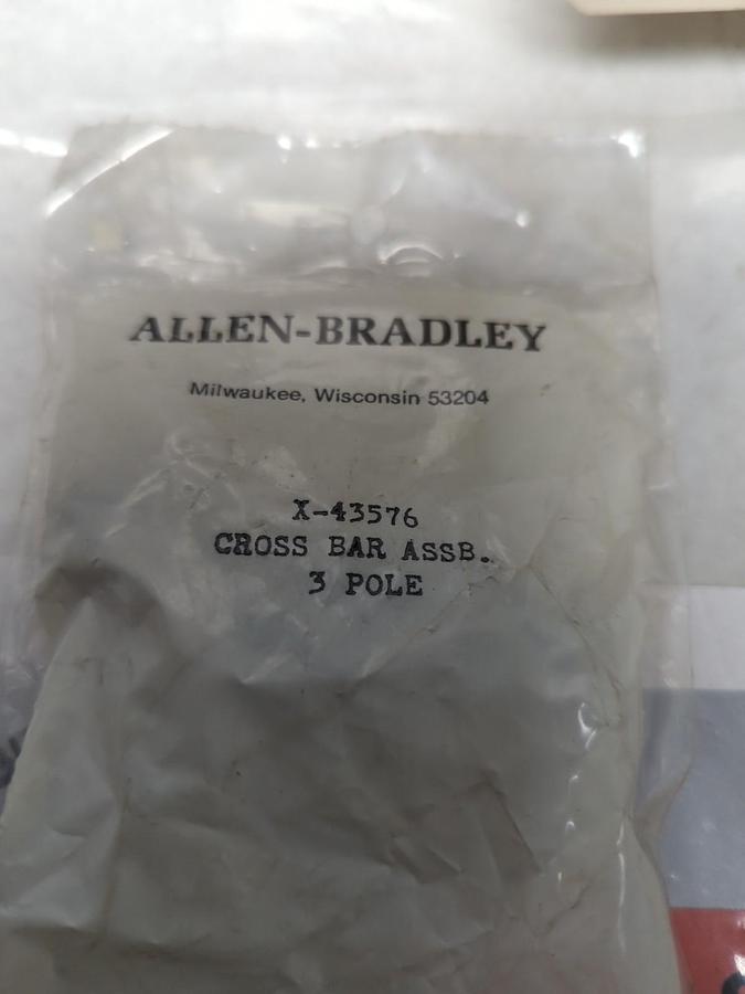 ALLEN BRADLEY,X-43576,CROSSBAR ASSEMBLY 3-POLE LOT OF 2 NOS