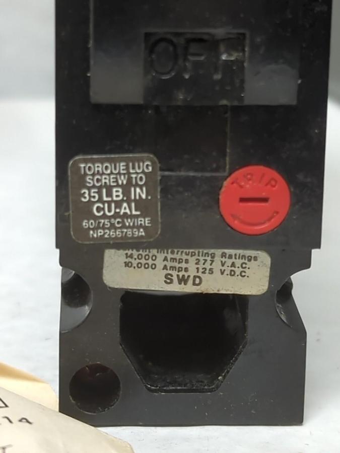 GENERAL ELECTRIC,TED113020WL,CIRCUIT BREAKER 20 AMP 277 VAC NOS