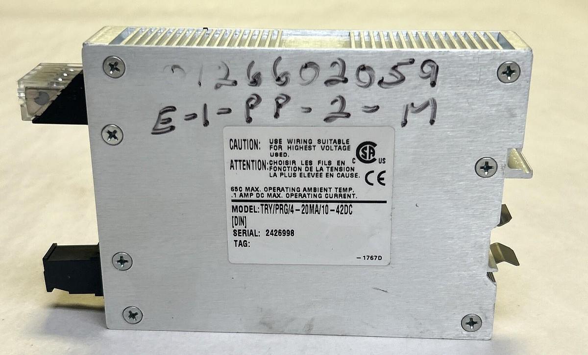 Used MOORE INDUSTRIES,TRY/PRG/4-20MA/10-42DC,TEMPERATURE TRANSMITTER