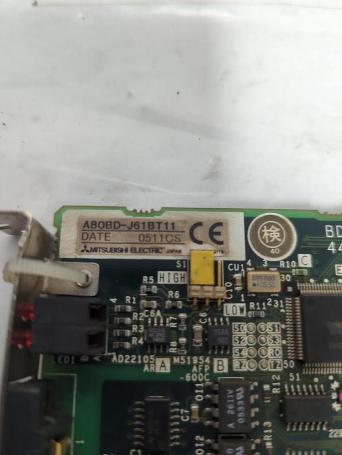 Used MITSUBISHI,A80BD-J61BT11,COMMUNICATION BOARD PRE-OWNED