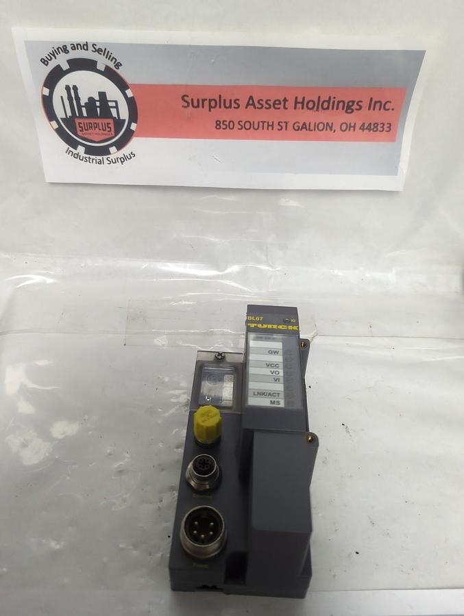 Used TURCK,BL67-GW-EN-1P,GATEWAY INTERFACE MODULE PRE-OWNED