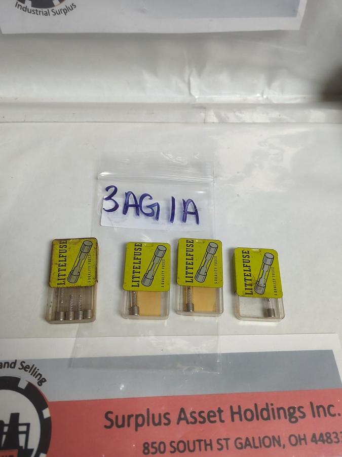 LITTELFUSE,3AG-1A,1 AMP FUSE LOT OF 8 NOS