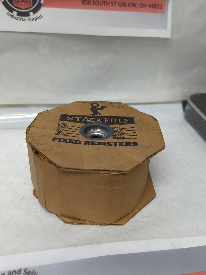 STACKPOLE,RC 1/4,FIXED RESISTORS 1/4 WATT 5% ROLL OF 2500 PCS NOS