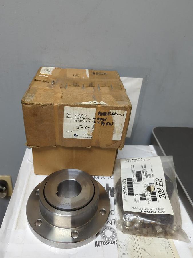 AMERIDRIVES,212850-021,F 202 EB HALF W/HDW F 1.873/1.874 1/2X1/4 KW NOS