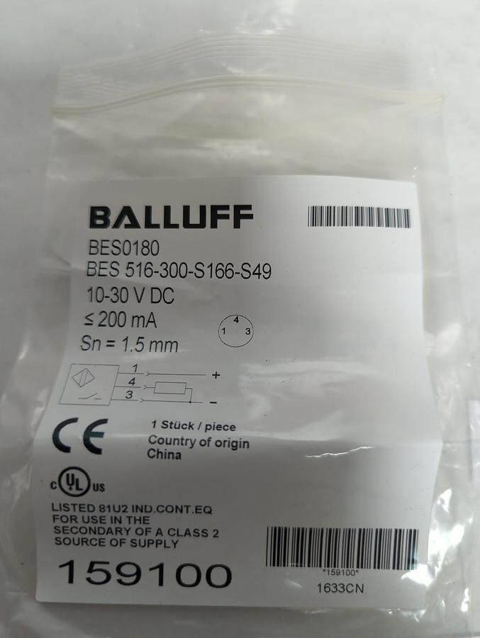 BALLUFF,BES0480,INDUCTIVE STANDARD SENSOR NOS