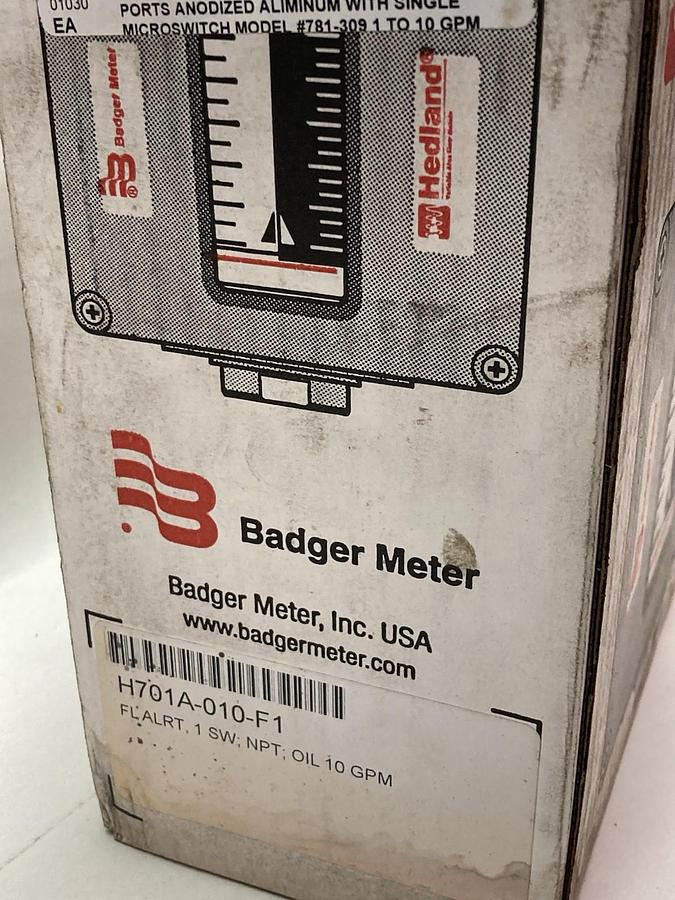 Used Hedland,H701A-010-F1,Flow Meter 1 SW NPT WBF 10 GPM