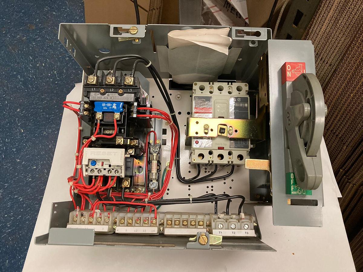 Used Allen-Bradley,2100 2113,Size 1  MCC 12 INCH Starter Bucket 30 Amp Breaker