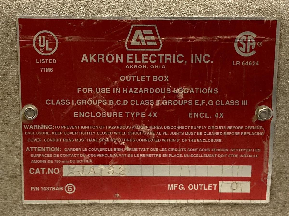 Used Akron Electric,XJATS2,Outlet Box