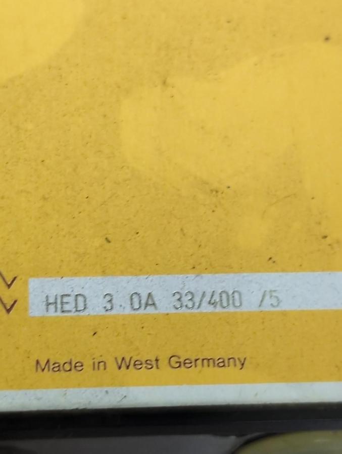 Used REXROTH,HED 3 0A 33/400/5,HYDRO-ELECTRIC BOURDON TUBE PRESSURE SWITCH PRE-OWNED