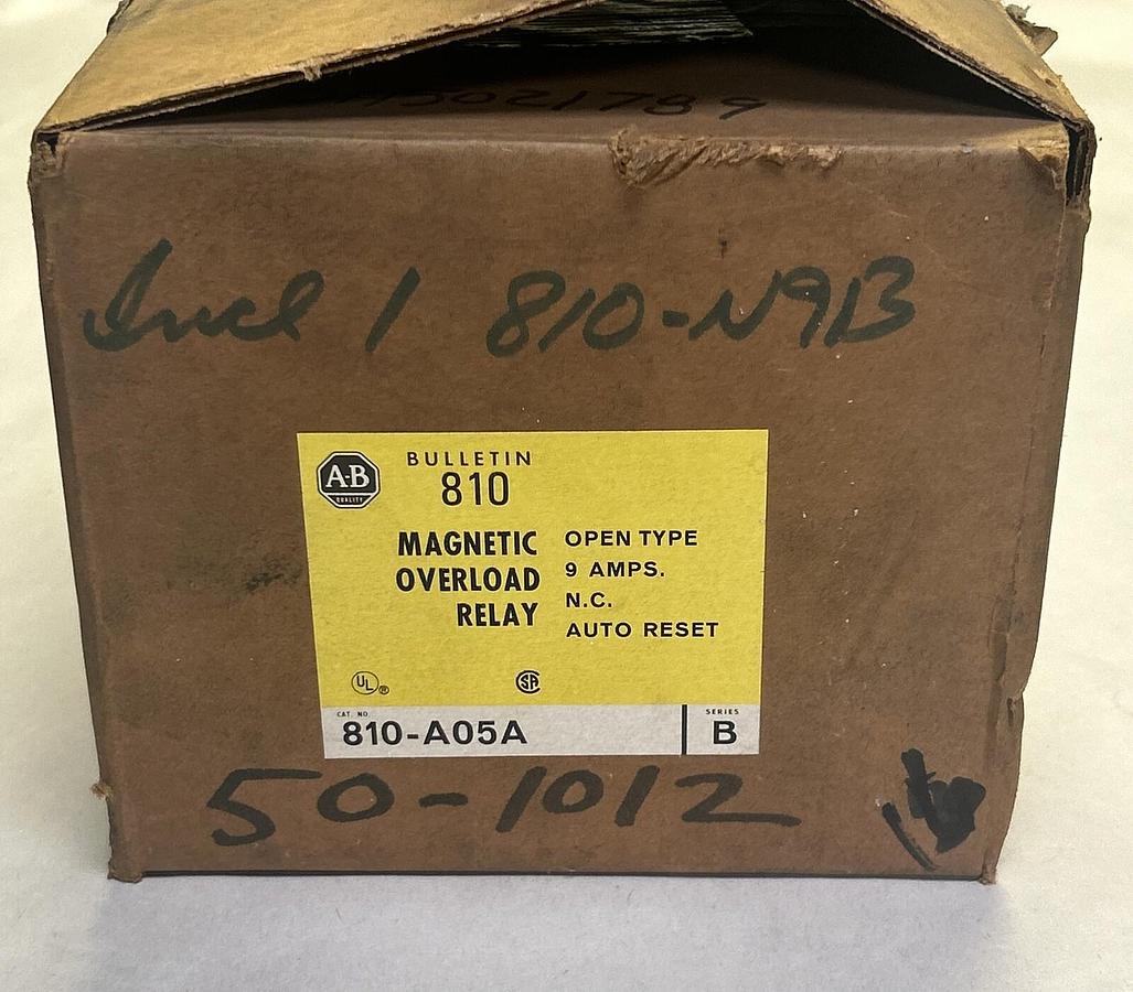 ALLEN BRADLEY,810-A05A,MAGNETIC OVERLOAD RELAY NOS